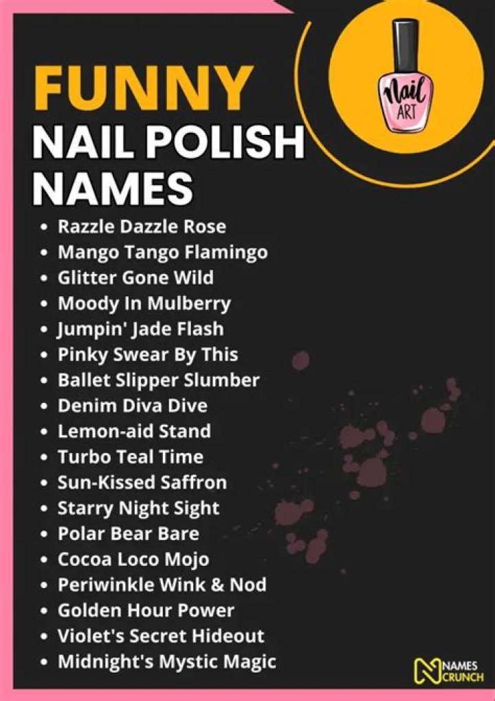 10 Fun Nail Polish Names