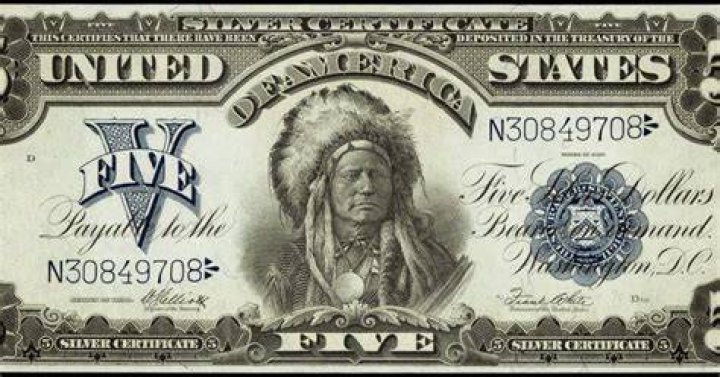 1899 Running Antelope New $5 Dollar Bill Banknote