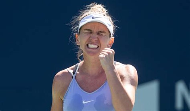 A delighted Simona Halep