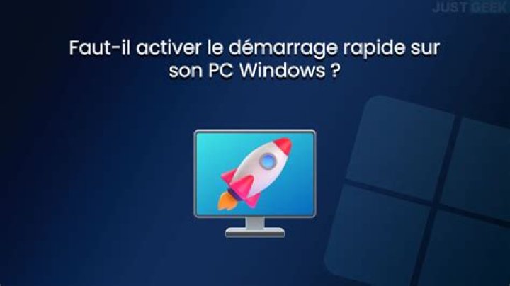 Activer le d&eacute;marrage rapide