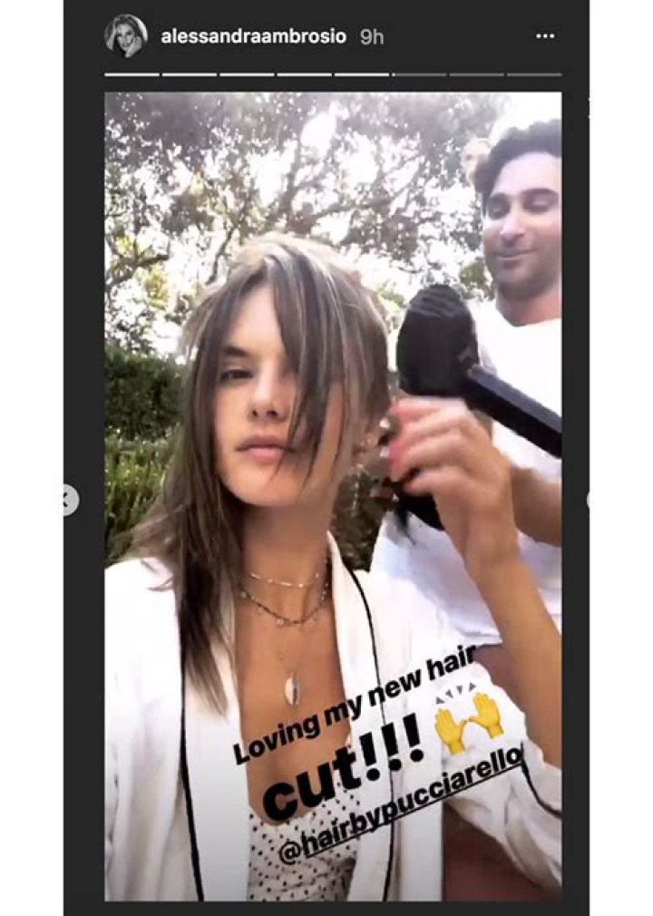 Alessandra Ambrosio Gets Face-Framing Bangs