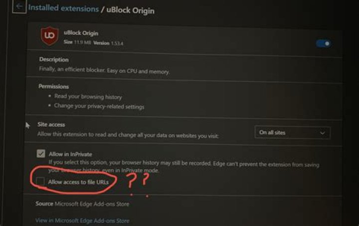 The Allow access to file URLs option Allow access to file URLs option use browser to open local file