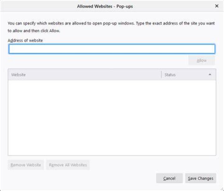 allowed websites firefox allowed websites There was a problem connecting to adobe online