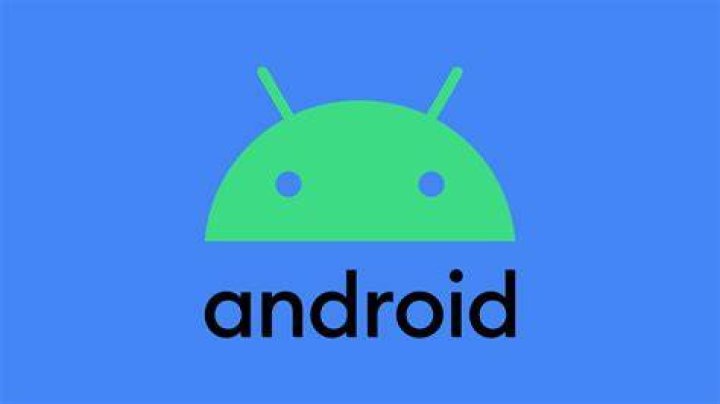 Android logo 2019 blue background Android logo 2019 blue background