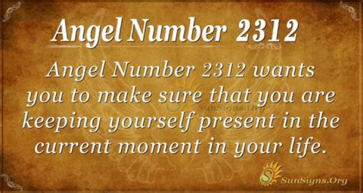 Angel number 2312