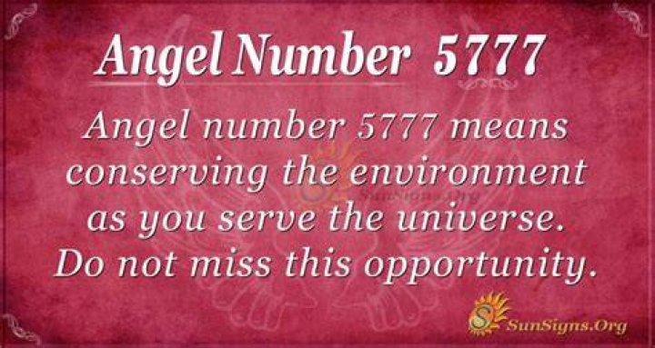 angel number 5777