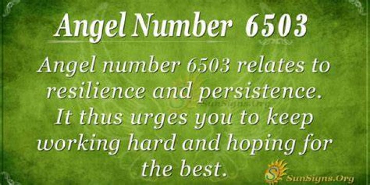 Angel Number 6503 Meaning: Being Persistent