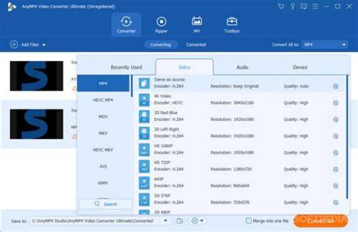 AnyMP4 Video Converter Ultimate