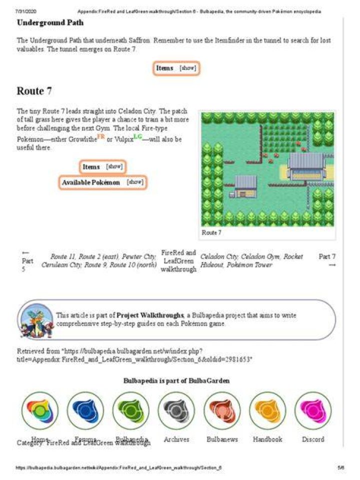 Appendix:Crystal walkthrough/Section 8 - Bulbapedia, the community-driven Pokémon encyclopedia