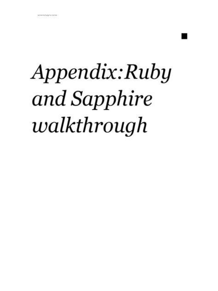 Appendix:Ruby and Sapphire walkthrough/Section 1