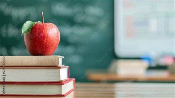 apple on desk