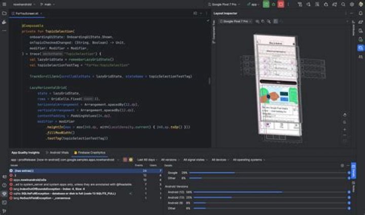 Apps and Projects in Android development