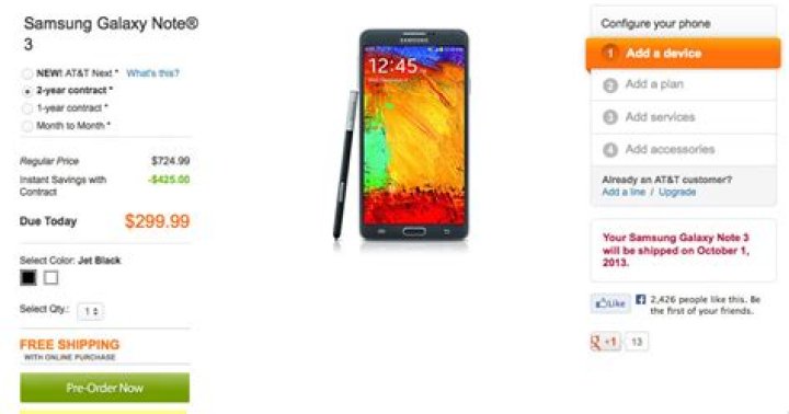 ATT Galaxy Note 3 Release Date ATT Galaxy Note 3 Release Date