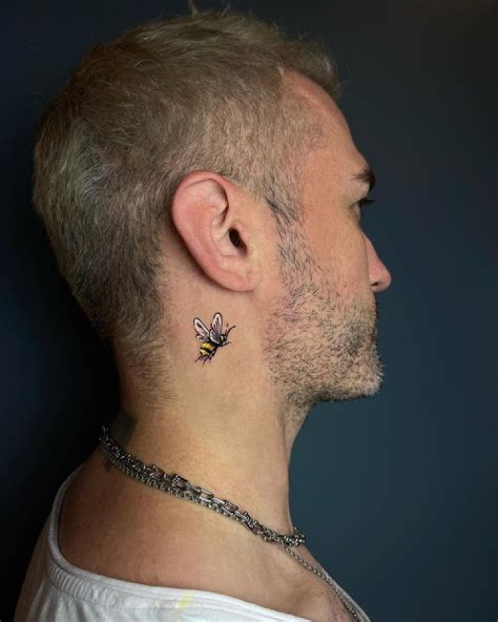 behind the ear tattoos