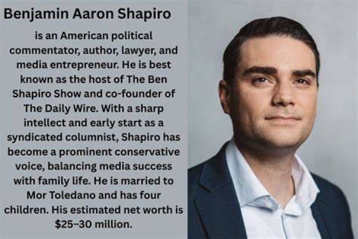 Ben Shapiro is autistic/ Aspergers.
