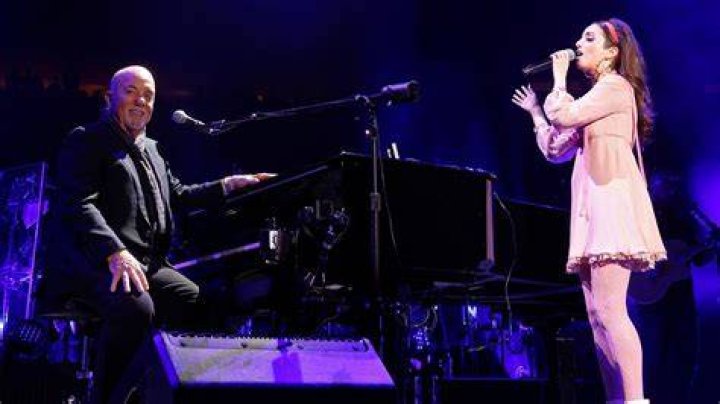 Billy Joel performing with Olivia Rodrigo at Madison Square Garden.