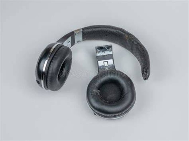 broken headphones