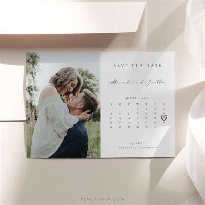 Calendar Save the Date