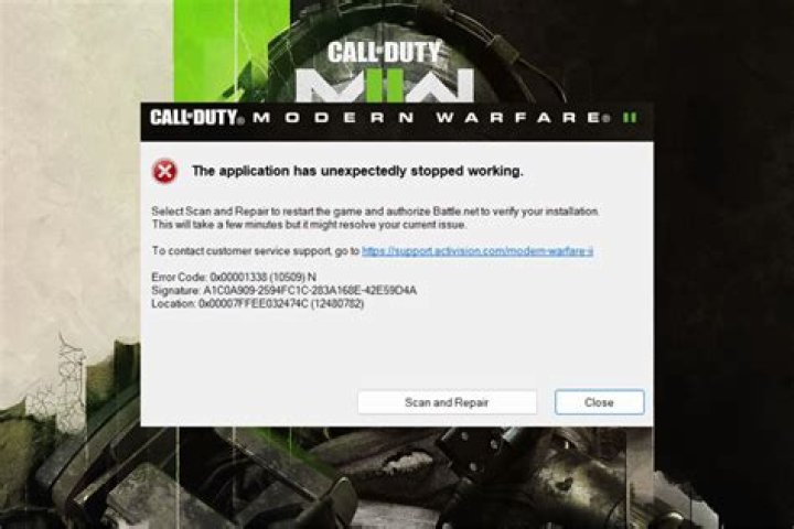 call of duty error code pilum