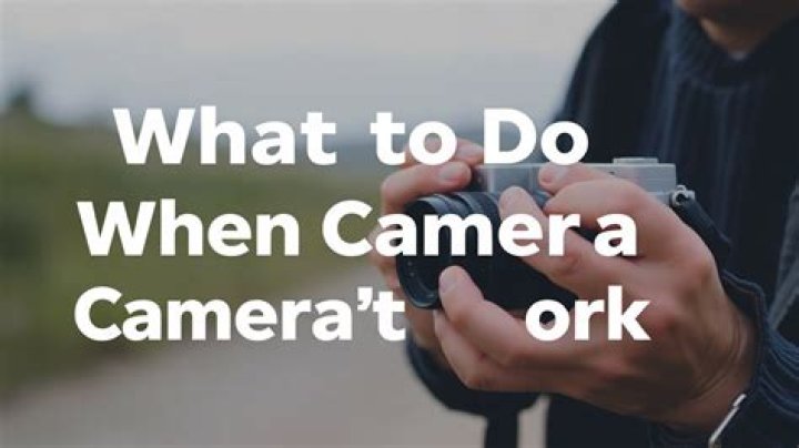 camera doesn't work win 10