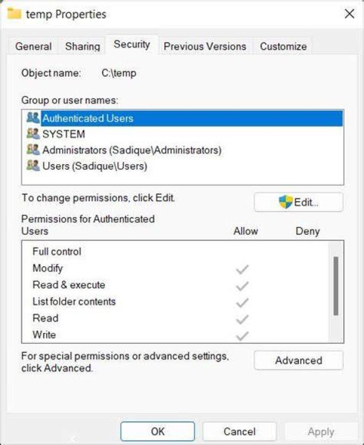 Cannot create temporary directory