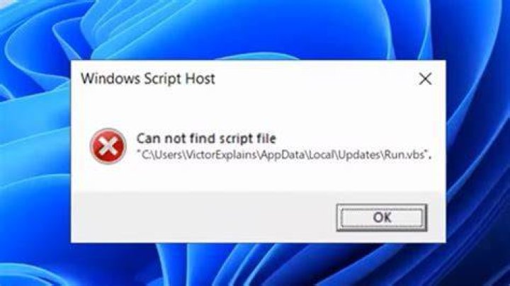 Cannot find script file Windows 7