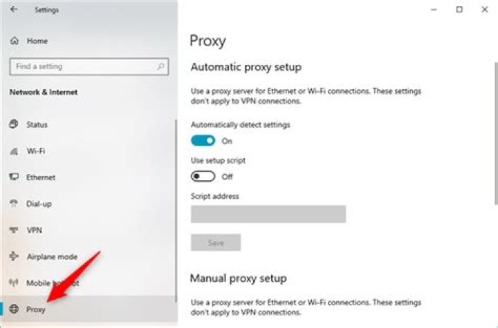 Automatically detect settings change proxy settings windows 10