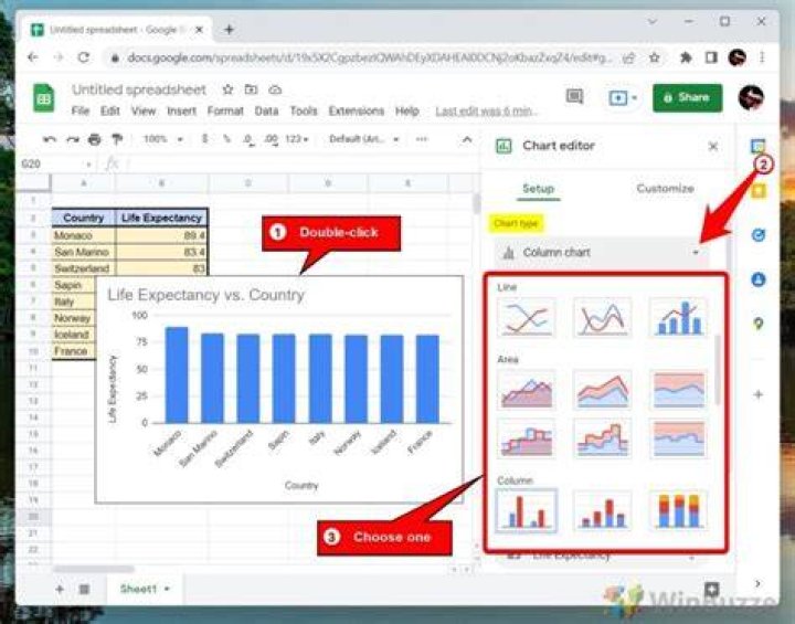 Chart editor Chart editor