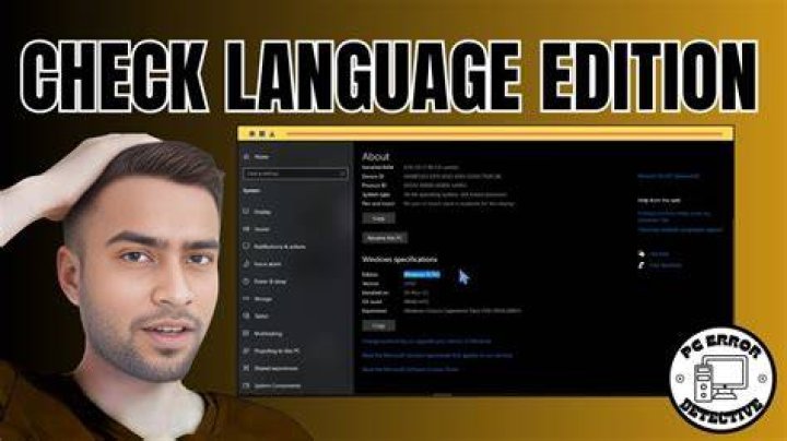Check language