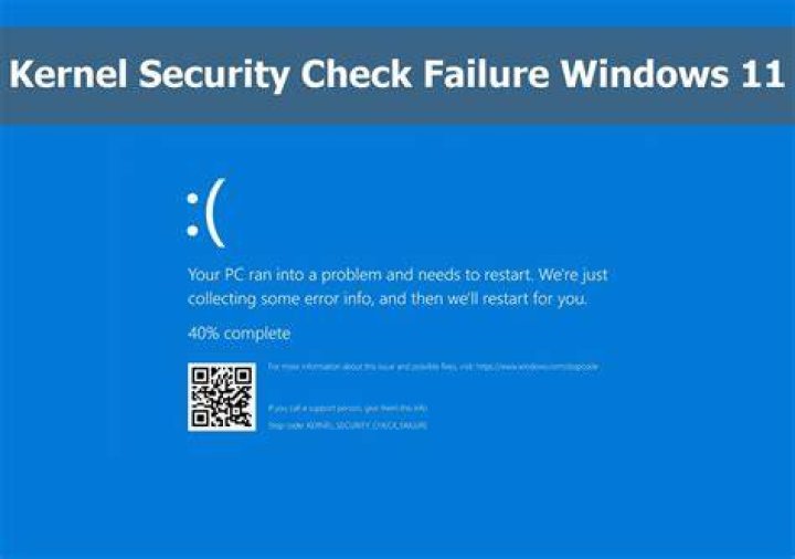 checl-for-updates kernel security check failure windows 11