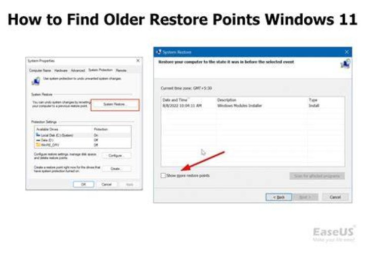 choose a restore point limited access