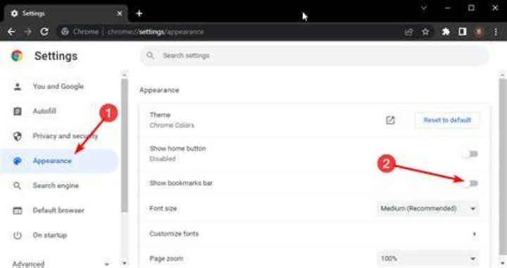Chrome autocomplete address bar toggle