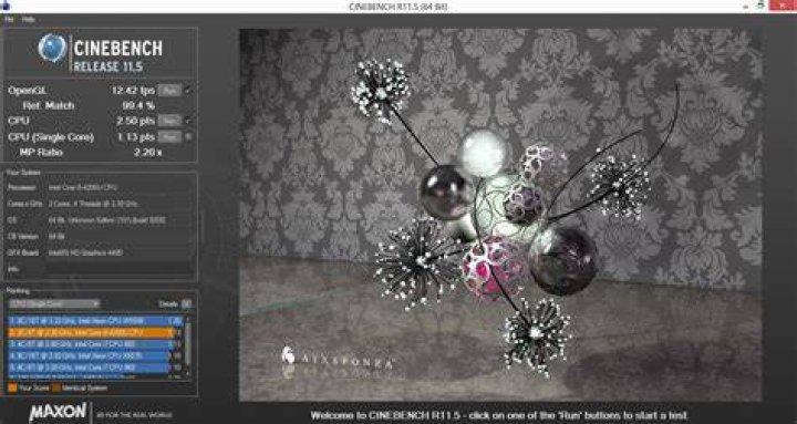 Cinebench R10 - Single Threaded Test