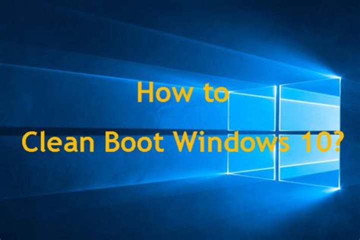 clean boot windows 10