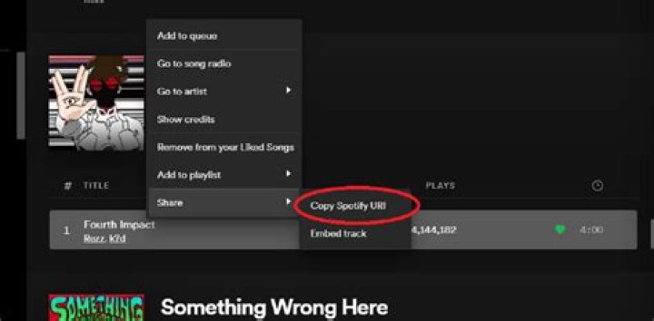 Copy Spotify URI screenshot desktop application Copy Spotify URI screenshot desktop application