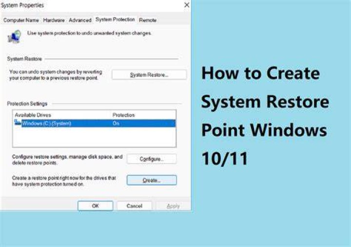 Create a restore point