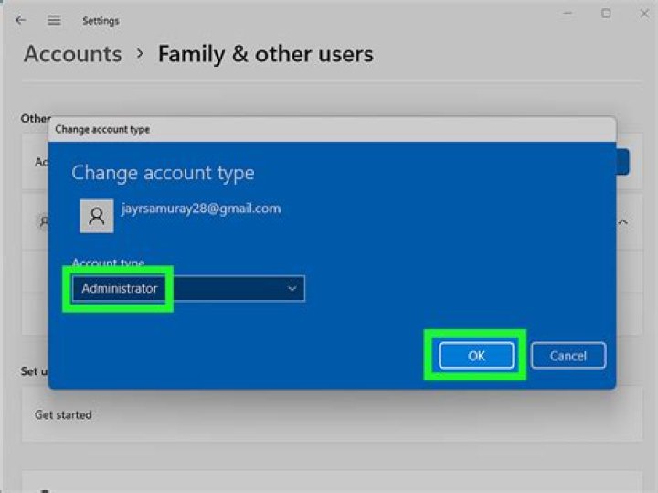 Create another account to fix sign-in options not working in Windows 11