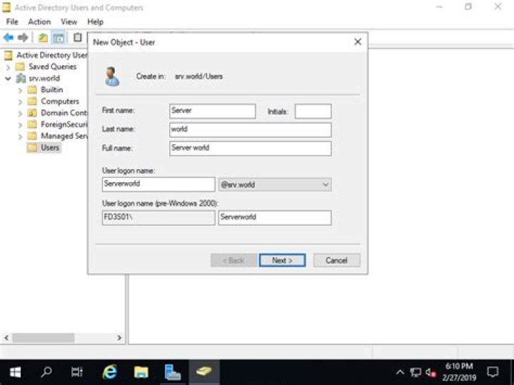 windows server is not operational Create similar trusting domain user account in the trusted domain to deal with windows server is not operational error