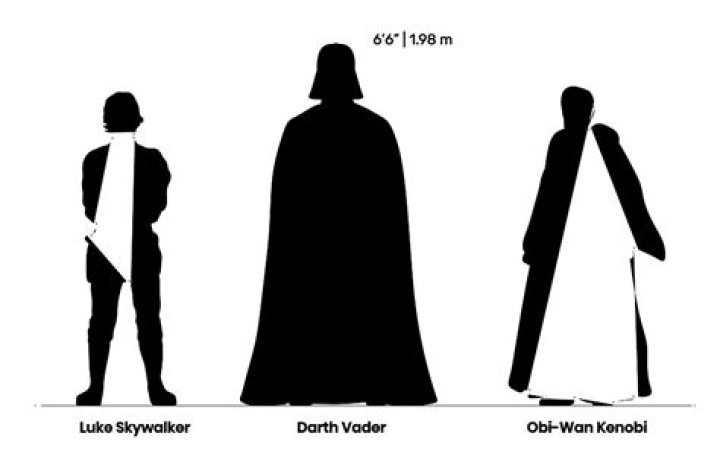 darth vader height darth vader height