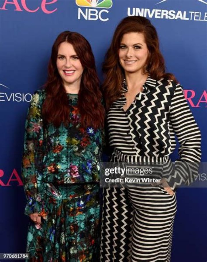 Debra Messing and Megan Mullally
