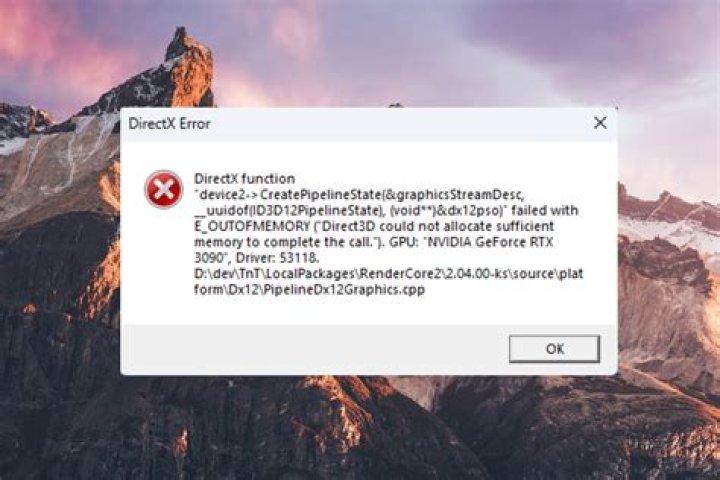DirectX12 error