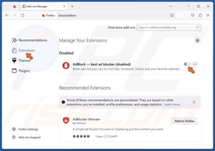 Disable Firefox Extensions.