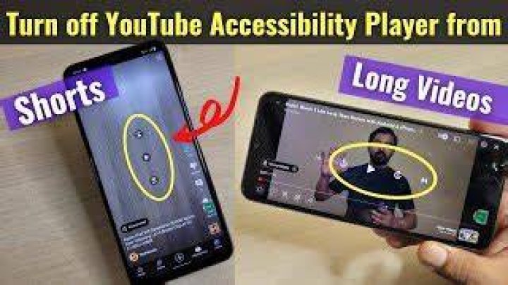 Disable YouTube accessibility Player