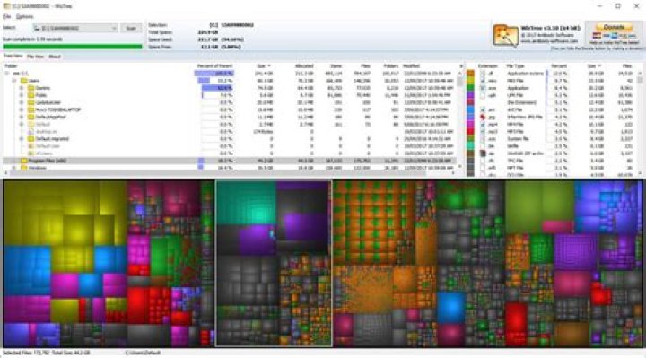 disk space analyzer windows 10