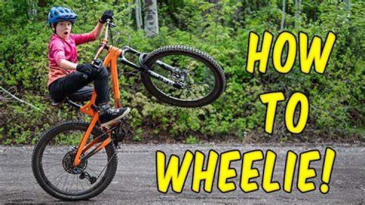 Doing a wheelie