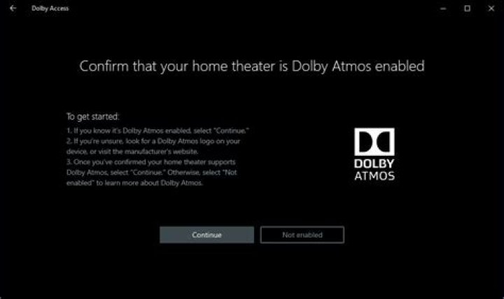 dolby atmos settings dolby atmos settings Dolby Atmos error code 0x80bd0009