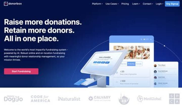 DonorBox - free fundraising software