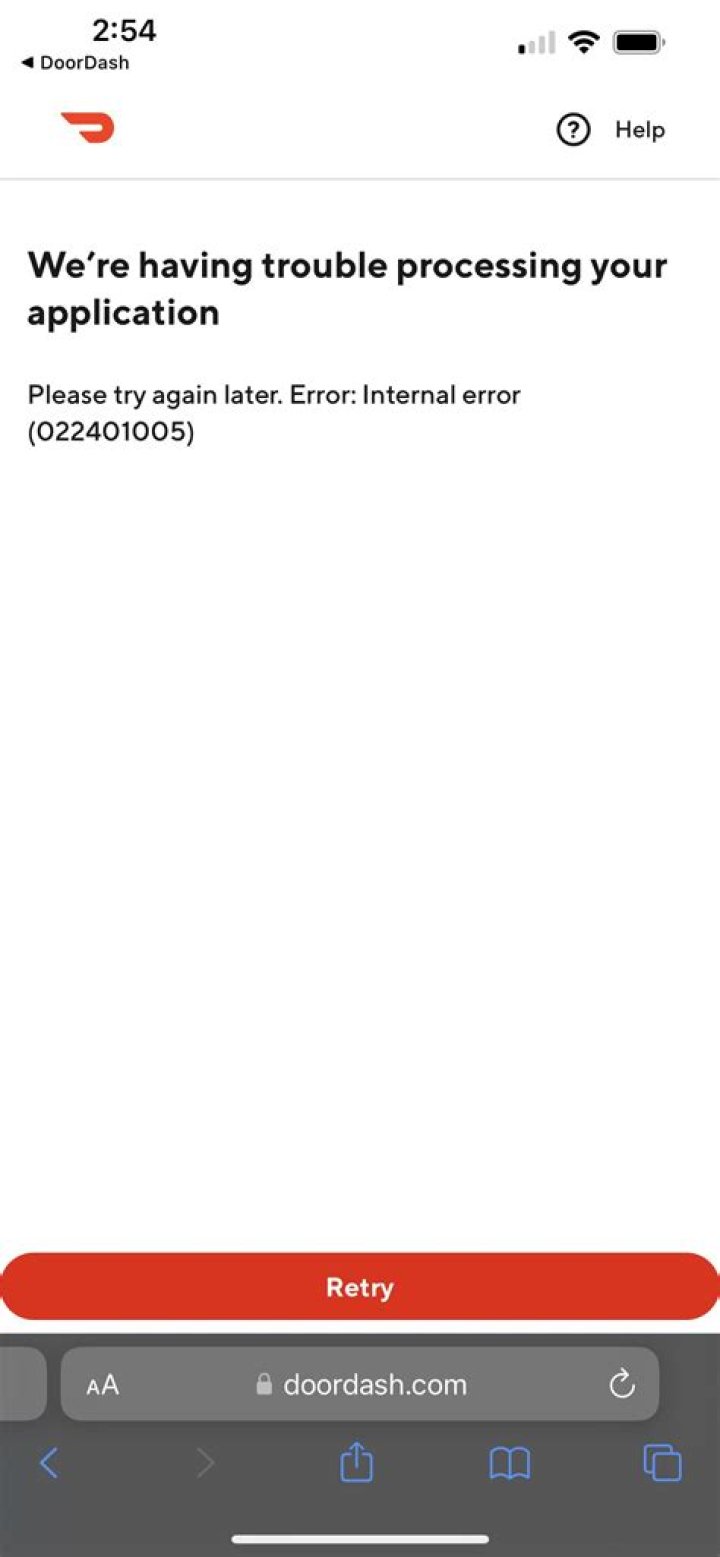DoorDash error code 500 [Solved]