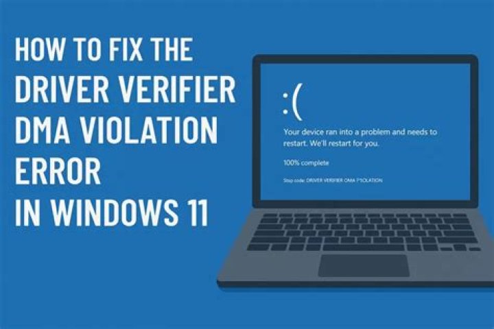 DRIVER VERIFIER DMA VIOLATION error in Windows 10 11
