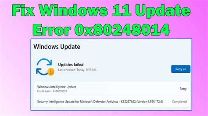 Error code 0x80248014 in Windows 10/11